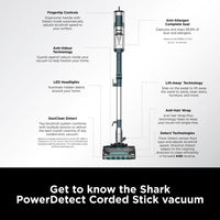 Aspiradora Escoba con Cable Shark PowerDetect